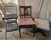 Costco Step Stool/Chair, Ottoman, Padded Chair