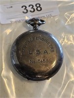 EARLY MEN'S POCKET WATCH U.S.A. CORPS ENGINEERS