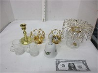 Glassware candle holders and more