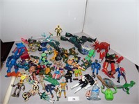 Variety of toy Figurines, ghost busters, army men