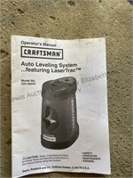 Craftsman auto leveling system LaserTrac