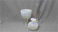 3 pcs french opalescent glass