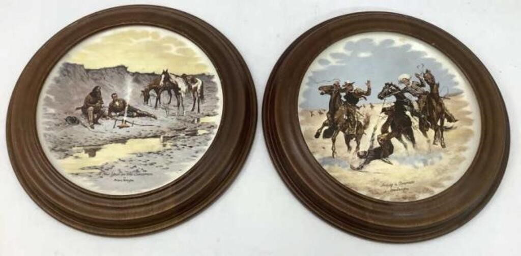 2 Frederick Remington Collector Plates