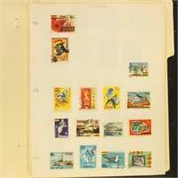 Worldwide Stamps Used accumulation on mix of pages