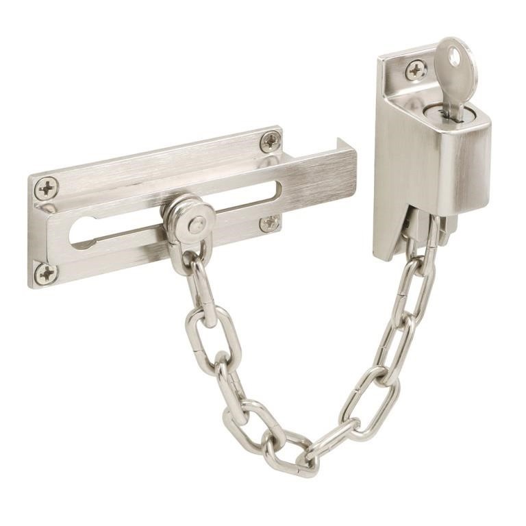 Keyed Chain Door Guard 2Ct/Pack, 2Packs