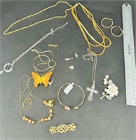 Lot Of Misc Jewelry & Antique Pendant