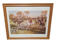 George Wright Framed English Hunt Artwork UN112