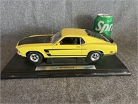 1969 Yellow with Black Hood Diecast Ford Mustang