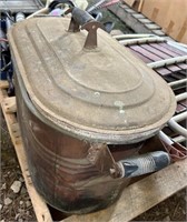 Metal Tub  and Lid