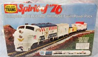 LIFE LIKE HO TRAIN SPIRIT OF 76' COMPLETE SET-MIB