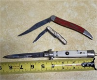 switch blade knife, Bennie's DX knife, other knife