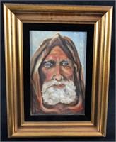 Old Man Portrait Oil Painting