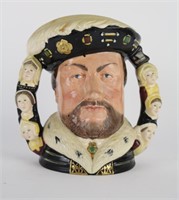 LARGE ROYAL DOULTON CHAR. MUG "HENRY VIII"