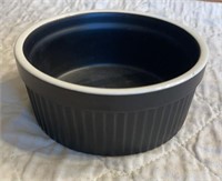 Black soufflé bowl