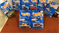 8 miscellaneous lot of Hot Wheels New on card