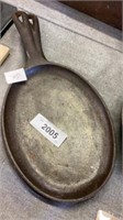 Two cast iron skillets
