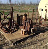 Lot of Assorted Iron Posts/Stands