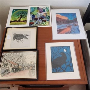 6 Pieces Of Various Artwork