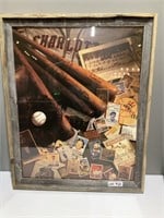 Framed baseball picture