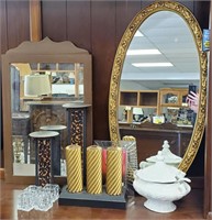 Mixed Lot of home Decor  Including 2 mirrors,