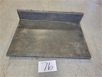 Metal Covered Wooden Table Top - No Bottom