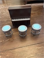 Barbie furniture, stools, and piano
