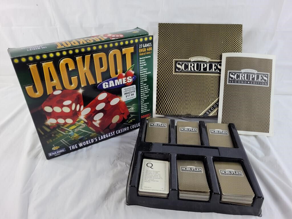 Game of Scruples and Jackpot PC game