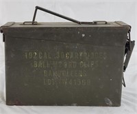 Empty 30 cal ammo can