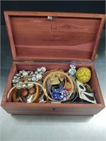 Lane Jewelry Box w Costume Jewelry