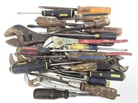 Large Lot Screwdrivers & Wrenches