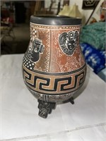 TRIBAL PEDESTAL VASE