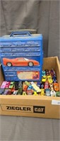 Matchbox, Hot Wheels, Etc. Cars with case