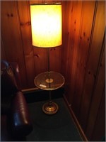 Brass Floor Lamp/End Table