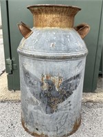 Antique Metal Milk Dairy Jug USA ???? Faded Eagle