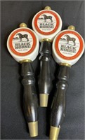 3-Black Horse Beer taps