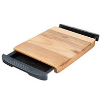 Glad Acacia Wood Cutting Board with Slide Out