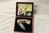 FOLDING KNIFE WITH ELVIS PRESLEY IMAGE, STAINLESS