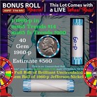 1-5 FREE BU Nickel rolls with win of this 1960-p S