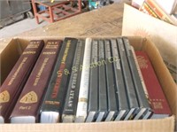 Box of hardcover books