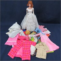 1960's Midge Barbie Doll w/ Clothes & Accessories