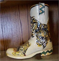 Hand Painted Boot Decor