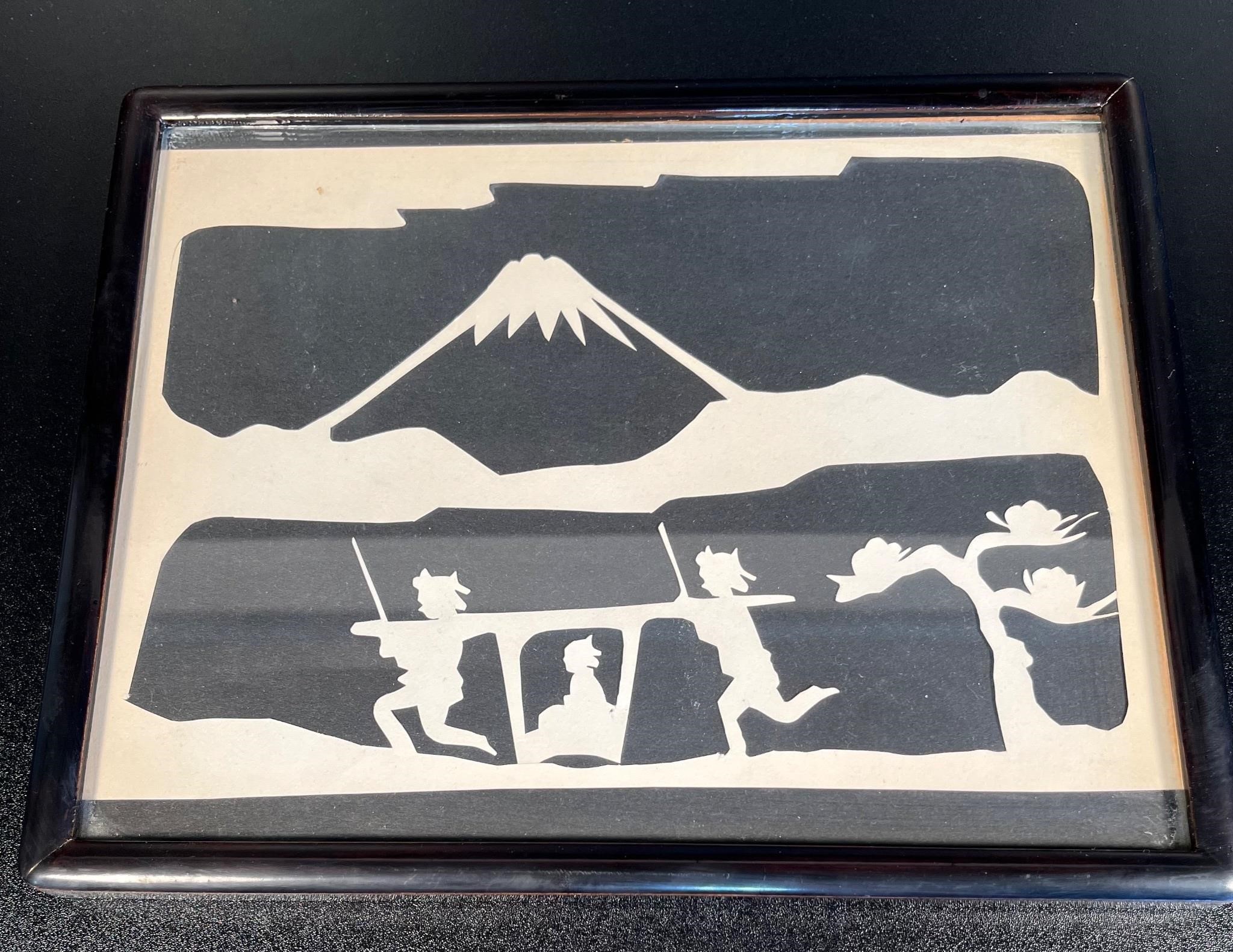 Negative Style Print of Mount Fuji