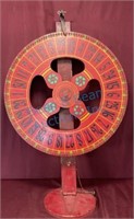 Antique gambling wheel game