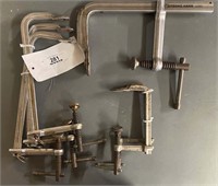 (6) Assorted Metal Clamps