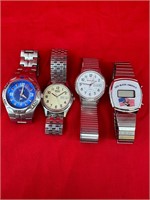 4 Men's Wristwatches