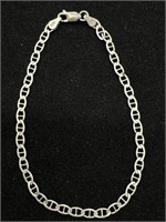 Italian Silver 925 Mariner Link Bracelet