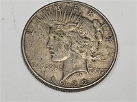 1922 S Silver Peace Dollar Coin