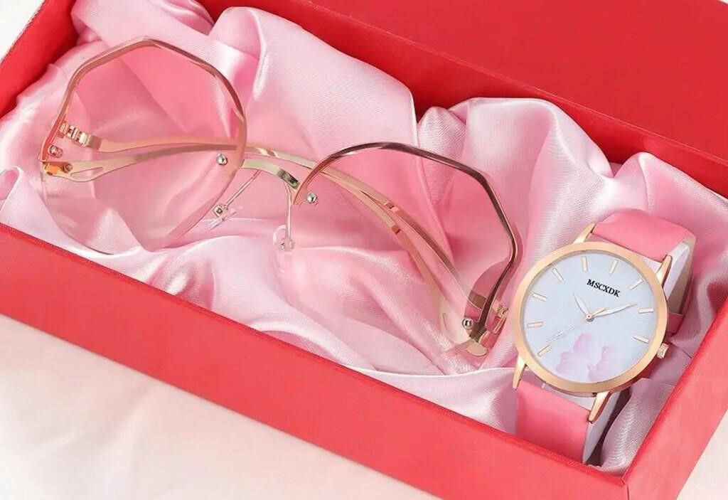 Watch and sunglasses set