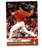 2019 Topps Now Justin Verlander Houston Astros #20