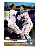 2019 Topps Now Brian Anderson Miami Marlins #527 L